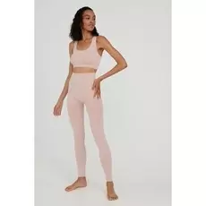 Леггинсы с высокой посадкой меланж