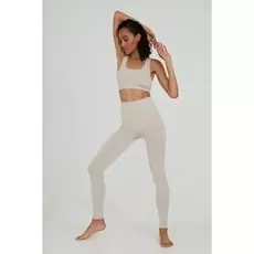 Леггинсы с высокой посадкой меланж