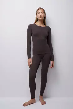 Легинсы с фигурной анатомической вязкой belle you