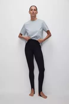 Легинсы с высокой посадкой со штрипками belle you