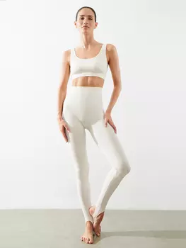 Легинсы со штрипками рубчик belle you