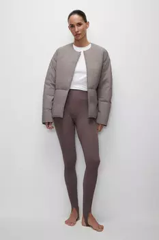 Легинсы со штрипками в рубчик из бамбука belle you