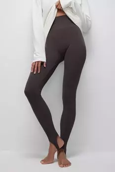 Легинсы со штрипками в рубчик из бамбука belle you