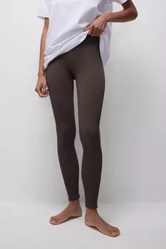 Легинсы со средней посадкой в рубчик belle you