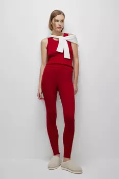 Легинсы вязаные в рубчик belle you