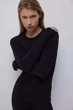 Лонгслив из фактурного полотна belle you