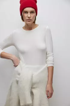 Лонгслив из гладкого трикотажа belle you