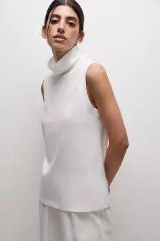 Майка с воротником belle you