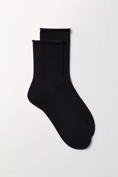 Носки из бамбука без резинки (черный)