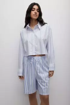 Рубашка укороченная в полоску belle you