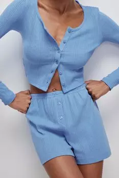 Шорты из ажурного трикотажа belle you