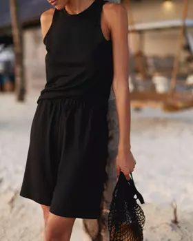 Шорты свободные на резинке