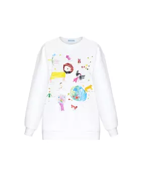 Толстовка оверсайз с принтом belle you mama