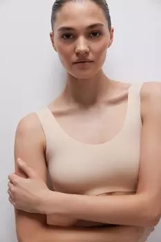 Топ-бюстье с лазерным кроем с чашками Invisible belle you