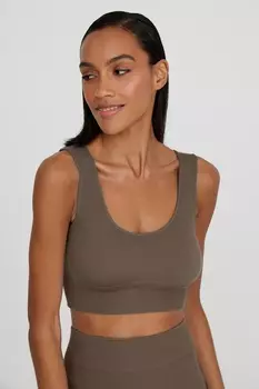 Топ на широких бретелях с добавлением кашемира