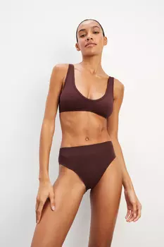 Топ на широких бретелях с застежкой