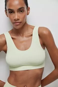 Топ на широких бретелях в рубчик belle you