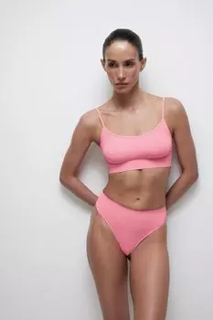 Топ на тонких бретелях (нежный коралл)