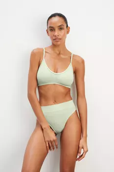 Топ на тонких бретелях с застежкой