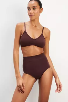 Топ на тонких бретелях с застежкой