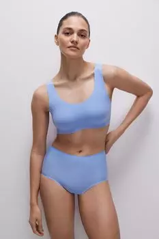 Трусы-кюлот с лазерным кроем Invisible (ярко-голубой)