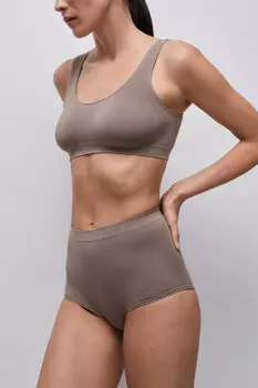 Трусы кюлот с высокой посадкой Бамбук