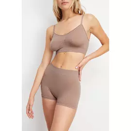 Трусы-шорты с высокой посадкой ажурное плетение