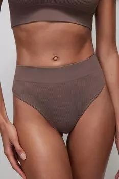 Трусы-стринг в рубчик belle you