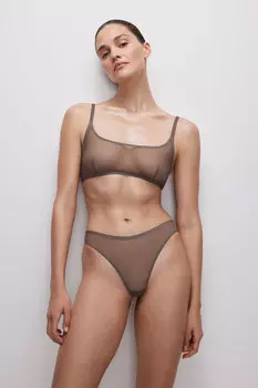 Трусы-стринги с высокой посадкой belle you