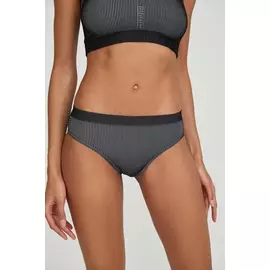 Трусы в двухцветный рубчик с низкой посадкой