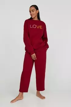 Укороченные брюки с вышивкой