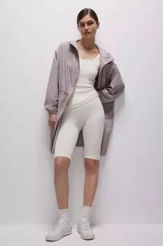 Велосипедки с высокой посадкой в рубчик belle you