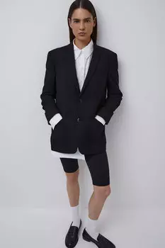 Велосипедки удлиненные в рубчик с широким поясом belle you