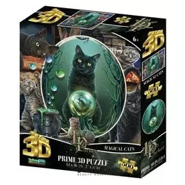 3D пазл 500 элементов «Коллаж. кошки»