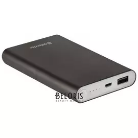 Аккумулятор внешний DEFENDER EXTRALIFE 8000B, 8000 mAh, 1 USB, Li-pol, черный