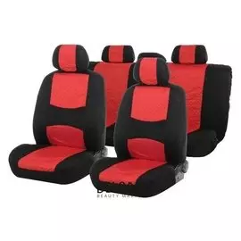 Авточехлы на сиденья Torso Premium универсальные, 9 предметов, чёрно-красный Av-5