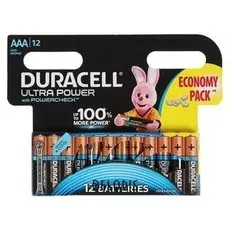 Батарейка алкалиновая Duracell Ultra Power, Aaa, Lr03-12bl, 1.5в, 12 шт.