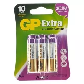 Батарейка алкалиновая GP Extra, AA, Lr6-6bl, 1.5в, блистер, 6 шт.