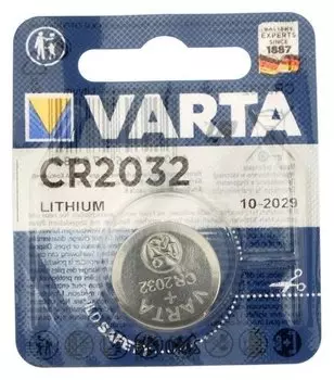 Батарейка литиевая Varta, Cr2032-1bl, 3В, блистер, 1 шт.