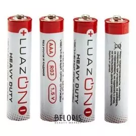 Батарейка солевая Luazon Heavy Duty, Aaa, R03, спайка, 4 шт