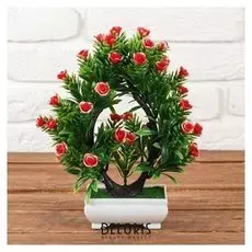 Бонсай "Деревце двойное с розочками" 18*24 см