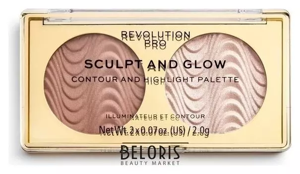 Бронзер и хайлайтер для лица "Sculpt Glow"