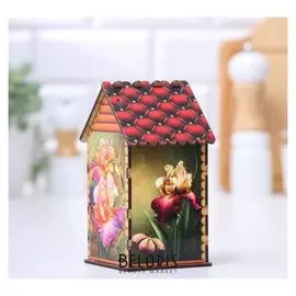 Чайный домик "Яркие ирисы",17х10,5х9 см
