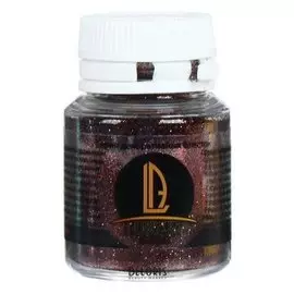 Декоративные блёстки Luxart Luxglitter (Сухие), 20 мл, коричневый тёмный