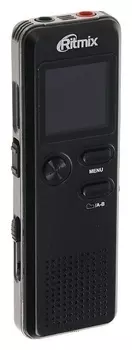 Диктофон Ritmix Rr-610, 4 Гб, Microsd, Wav, дисплей с подсветкой, черный
