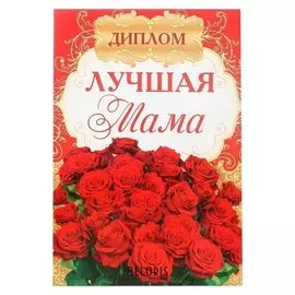 Диплом «Лучшей маме»