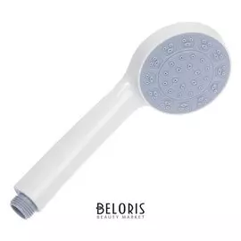 Душевая лейка Ld-01-010 Gr, с серой вставкой, 1 режим, пластик, белая