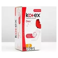 Ежедневные прокладки Kotex нормал Део 56 шт.
