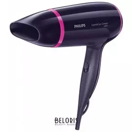 Фен PHILIPS BHD002/00, 1600 Вт, 3 скоростных режима, холодный обдув, черный