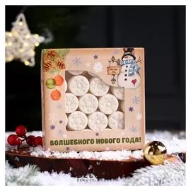 Фигурный сахар снежинки белые, волшебного нового года!
